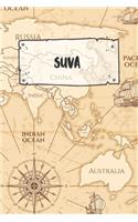 Suva: Ruled Travel Diary Notebook or Journey Journal - Lined Trip Pocketbook for Men and Women with Lines