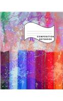 Composition Notebook: College Ruled 100 Sheets 200 Pages 7.5 X 9.25 School Journal Watercolor Pencils