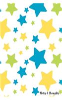 Notes & Thoughts: Blank Sketch Book - Drawing Pad - Ideal For Drawing - Sketching - Painting - Doodling - Planner - Journal - With a Stunning Glossy, Stars Designer C