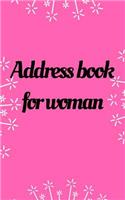 Address book for woman
