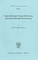Ungerechtfertigte Zwangsvollstreckung Und Ungerechtfertigte Bereicherung