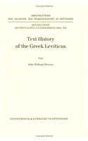 Text History of the Greek Leviticus