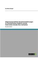Allgemeinsprachliche deutsche Entlehnungen im amerikanischen Englisch und die historischen Gründe ihrer Aufnahme