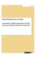 Successful vs. failed transactions