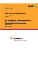 Die Asylpolitik der Europäischen Union im Spannungsfeld zwischen nationaler Souveränität und fortschreitender Integration
