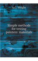 Simple Methods for Testing Painters' Materials