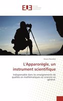 L'Apparorègle, un instrument scientifique