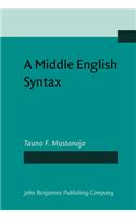 A  Middle English Syntax