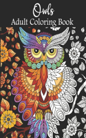 Owls Adult Coloring Book