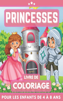 Princesses Livre De Coloriage Pour Les Enfants De 4 À 8 Ans