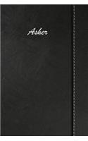 Asher: Weekly Meal Planner Simulated Black Leather Track And Plan Your Meals 52 Week Food Planner / Diary / Log / Journal / Calendar Meal Prep And Planning