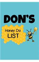 Don's Honey Do List