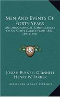Men and Events of Forty Years