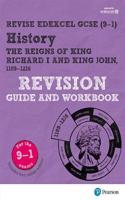 Pearson REVISE Edexcel GCSE History King Richard I and King John Revision Guide and Workbook inc online edition - 2023 and 2024 exams