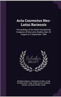 ACTA Conventus Neo-Latini Bariensis
