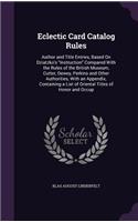 Eclectic Card Catalog Rules
