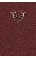 Monogram "u" Meeting Notebook: (21 Monogram Red 150 Meeting)