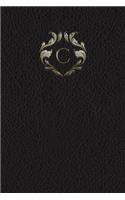 Monogram "C" Any Day Planner Journal: (3 Monogram Black 365 Planner)
