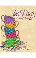 Tea Party Coloring Book