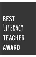 Best Literacy Teacher Award