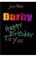 Darby: Happy Birthday To you Sheet 9x6 Inches 120 Pages with bleed - A Great Happy birthday Gift