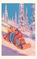 Vintage Journal Winter Sledding