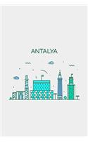 Antalya Minimalist Travel Notebook [Lined] [6x9] [110 pages]