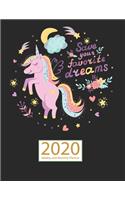 Unicorn 2020 Planner Weekly and Monthly