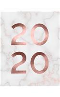 2020 - Weekly + Monthly Planner - January 2020 - December 2020