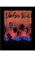 Cabo: Mexican Feliz Navidad Christmas Journal Notebook Shopping Organizer Holiday Food Meal Party Planner Budget Expense Tracker. Tropical Palm Tree Soft 