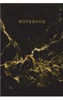 Notebook: Marble + Gold Unruled Blank Small Journal - 110 Page Unlined Composition Book Workbook for Jotting Doodling Journaling Writing Notes for Women Girls