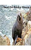Seal On Rocky Shore collegeruledlinepaper Composition Book: Seal fans, composition book to keep notes, school suppies, journal used for notes, student and teacher use