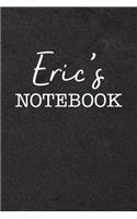 Eric's Notebook: Personalized Scrapbook for Men