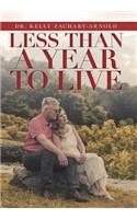 Less Than a Year to Live