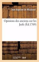 Opinions Des Anciens Sur Les Juifs