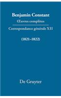 Correspondance générale 1821-1822