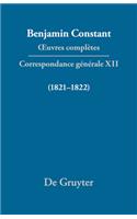 Correspondance GÃ©nÃ©rale 1821-1822