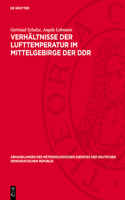 Verhältnisse Der Lufttemperatur Im Mittelgebirge Der DDR