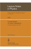Fundamentals of Laser Interactions