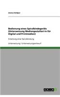 Bedienung eines Spiralbindegeräts (Unterweisung Mediengestalter/-in für Digital und Printmedien)