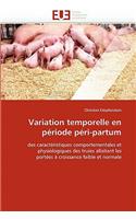 Variation temporelle en période péri-partum: (Omn.Univ.Europ.)