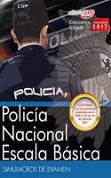 Policia Nacional Escala Basica. Simulacros de Examen (Spanish Edition)