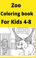 Zoo Coloring book For Kids 4-8