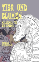 Malbücher für Erwachsene - Mandala Stressabbau - Tier und Blumen