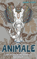 Libri da colorare Mandala per adulti - Grande stampa - Animale