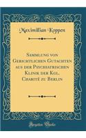 Sammlung Von Gerichtlichen Gutachten Aus Der Psychiatrischen Klinik Der Kgl. CharitÃ© Zu Berlin (Classic Reprint)