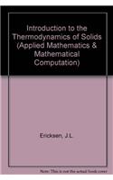 Introduction Thermodynamics Solids (Applied Mathematics)