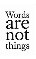 Words are Not Things