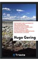 HugsvinnsmÃ¡l: Eine Altisla?ndische U?bersetzung Der Disticha Catonis: Eine Altisla?ndische U?bersetzung Der Disticha Catonis