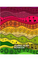 Cornell Notes Notebook: Bright Tribal Rainbow Pride Proven Study Method for College, High School and Homeschool Students 8x10 140 Blank Lined Pages Simple Effective Fun and(1 Cornell Lined Notes Notebook)